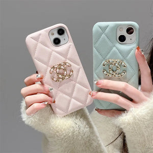 Luxury soft leather phone case for iphone