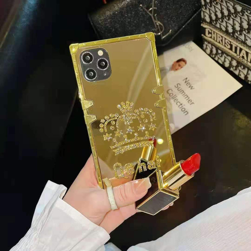 Diamond mirror phone case For iphone