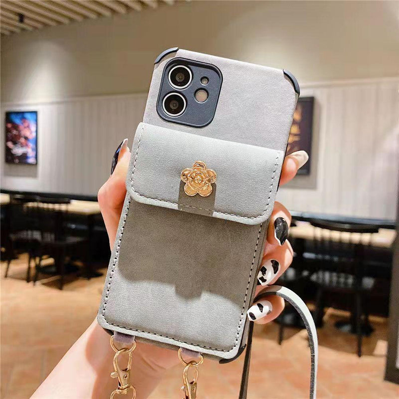 Crossbody Card package chain phone case for iphone