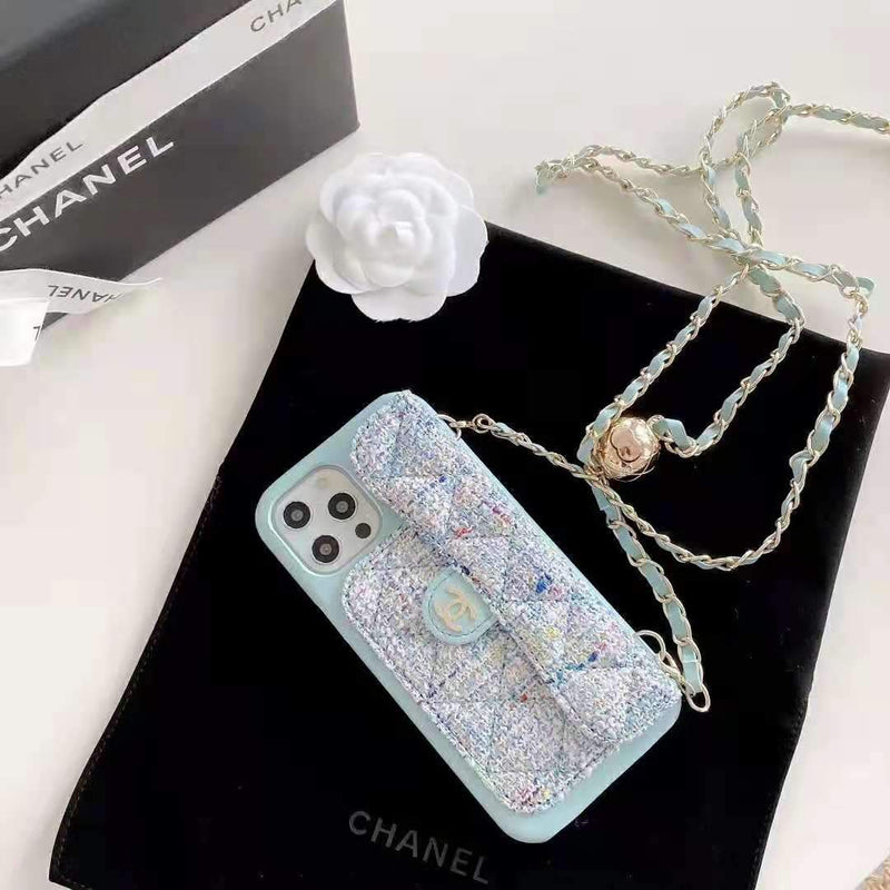 Leather card chain phone case For iphone