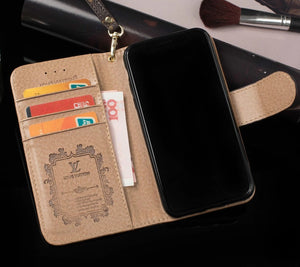 Retro flower wallet leather phone case