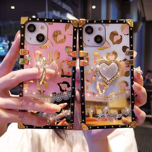 Bling square phone case