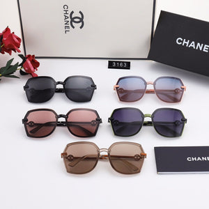 5 COLORS HOLLOW OUT LETTER THIN METAL FRAME SUNGLASSES