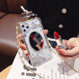 Perfume Bottle Hanging Neck Chain Phone Case