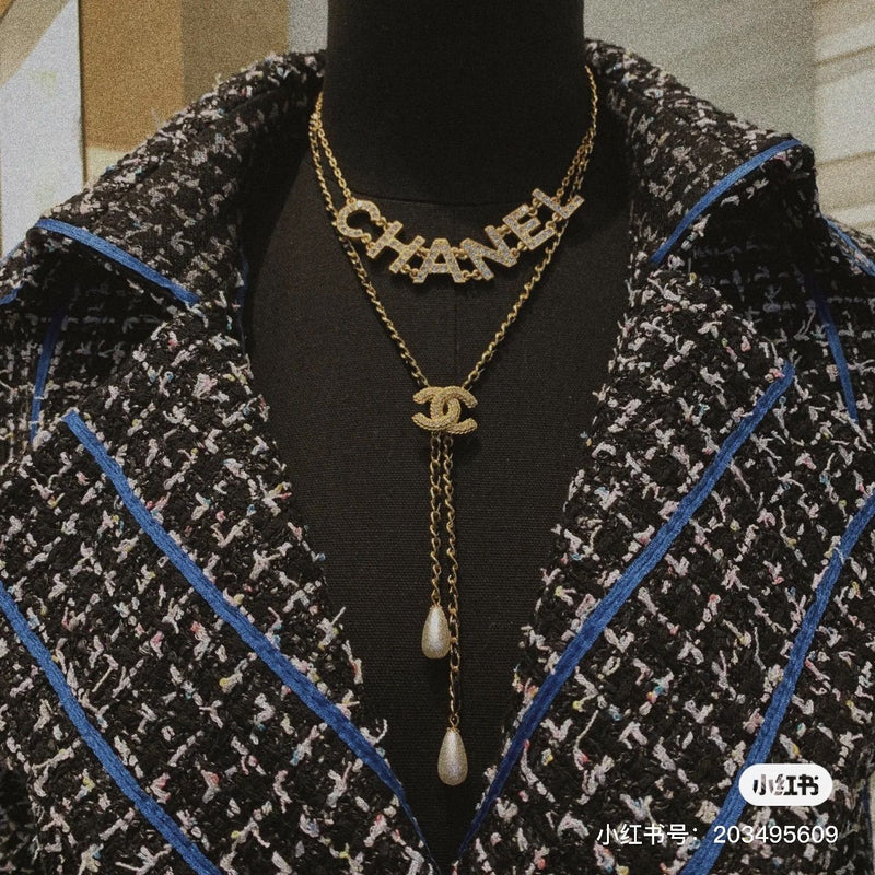 Sheepskin Necklace neck chain pearl chain