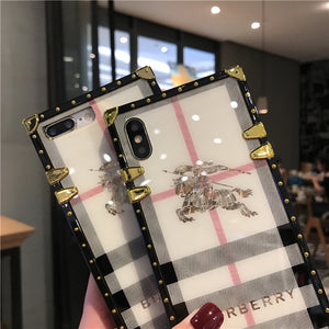 Luxury fashion square phone case for huawei