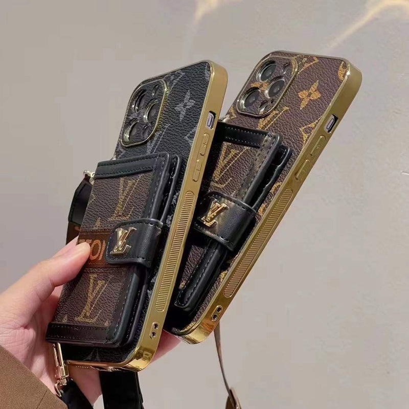Retro Coin purse leather phone case