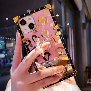 Bling square phone case