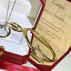 18K Women's Set Bracelet Ring Necklace Three-piece Set