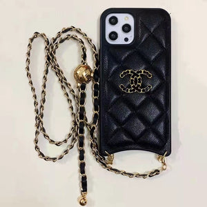 High-end leather Crossbody phone case For iphone