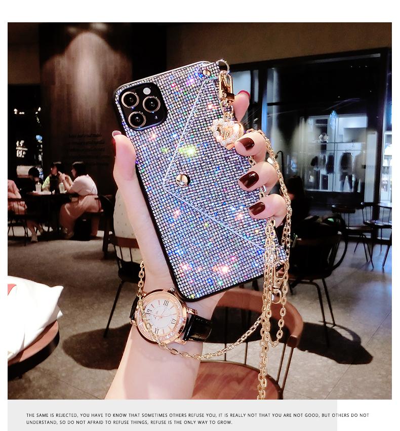 Luxury Glitter chain phone case