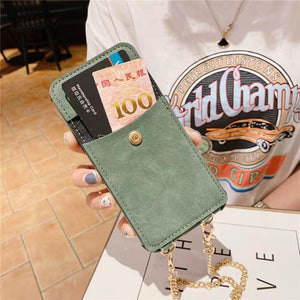 Crossbody Card package chain phone case for iphone
