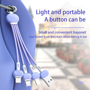 Keychain 3 in 1 USB Type C Cable