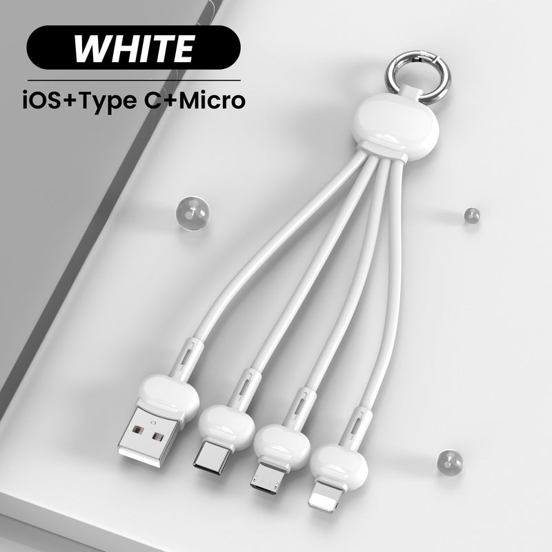 Keychain 3 in 1 USB Type C Cable