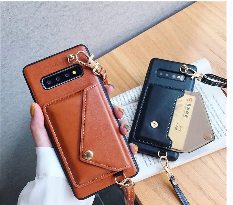 Samsung leather simple crossbody coin purse