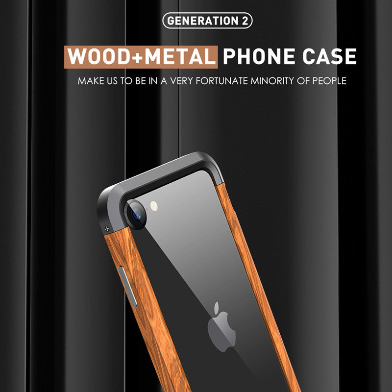 Aluminum Metal Wood Bumper Case