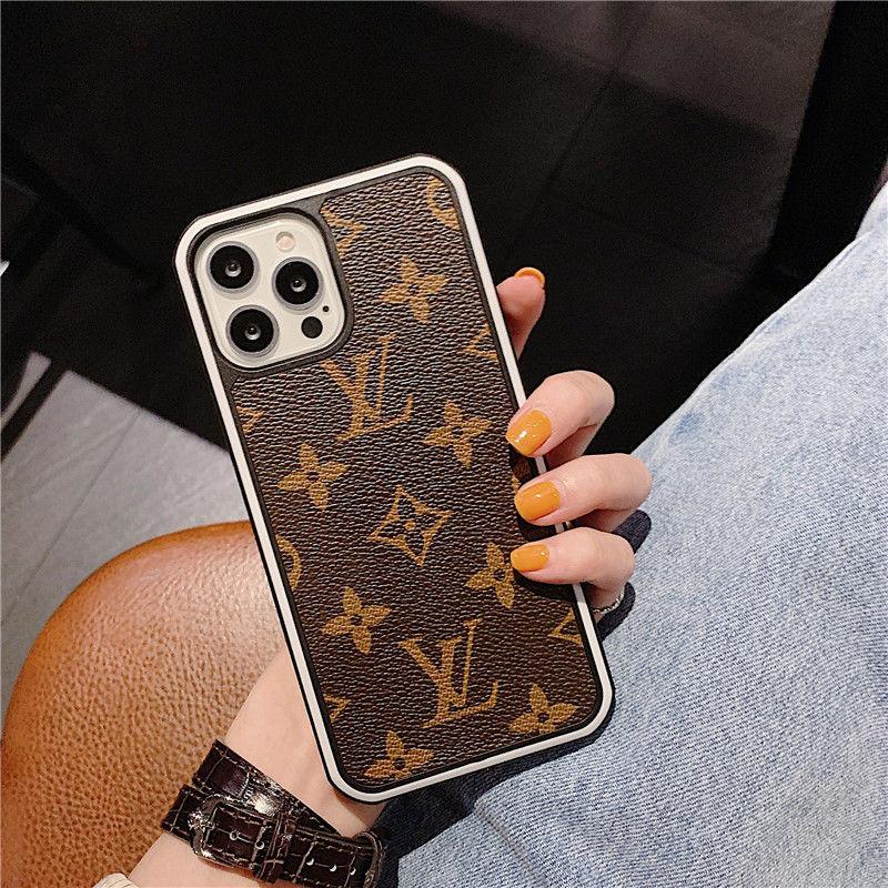 Retro letter stitching side phone case for iphone