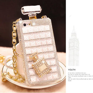 Diamond perfume bottle phone case