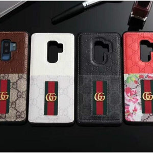 Embossed stitching card case phone case for Samsung