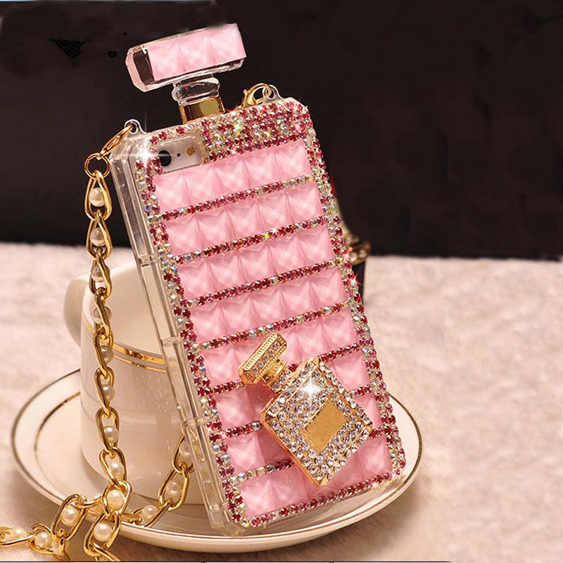 Diamond perfume bottle phone case
