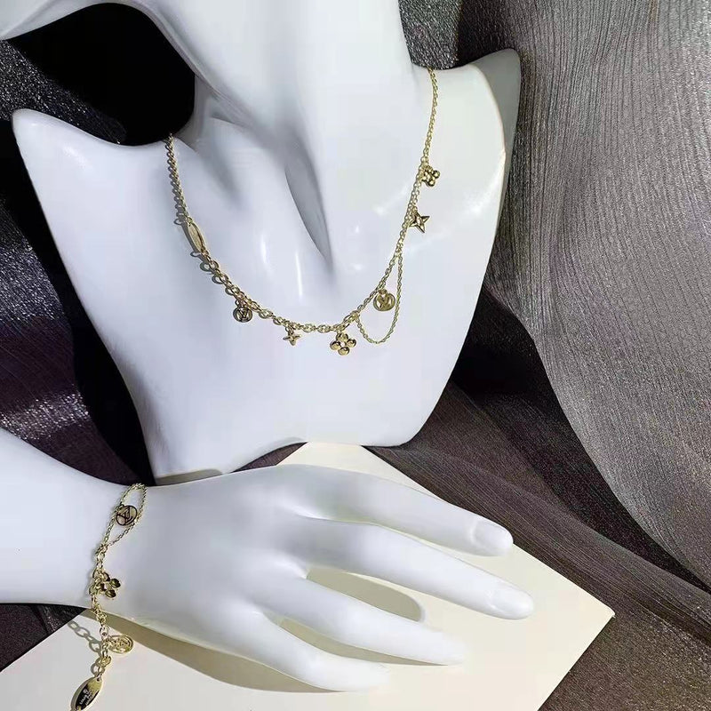 Gorgeous Necklace Bracelet Set Fashion Jewelry