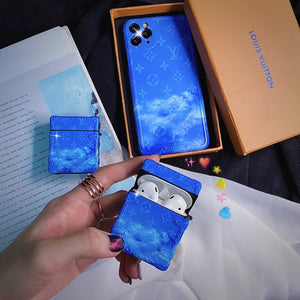 Luxury starry sky phone case and Airpods case