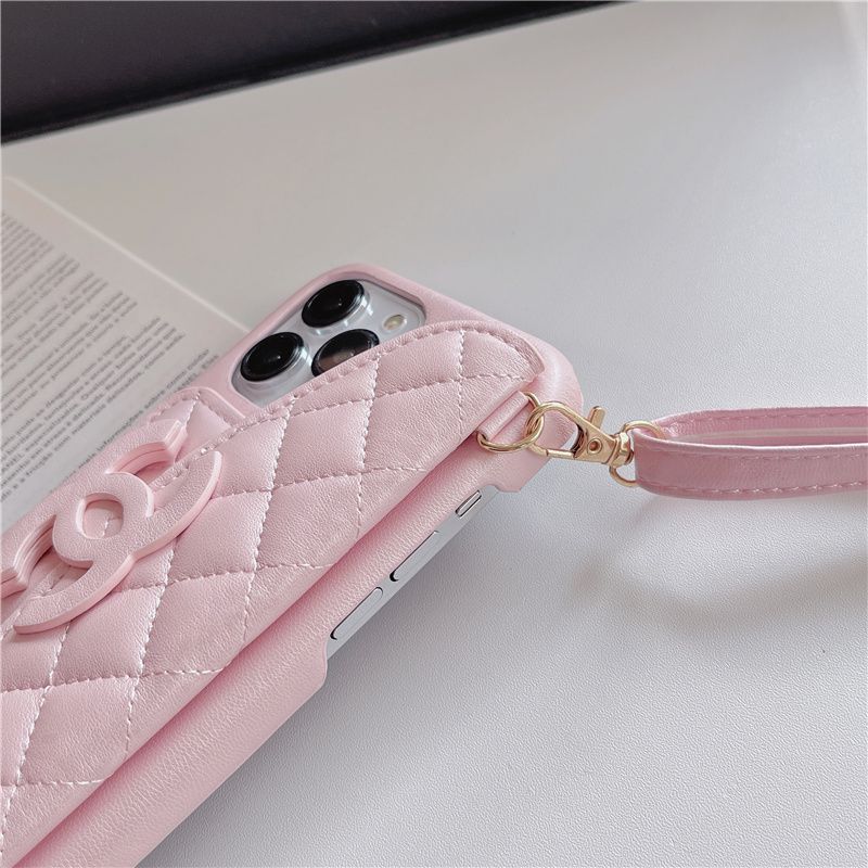 Luxury Body-cross card hold leather phone case for iphone