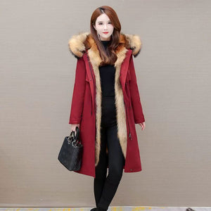 2022 Winter New Long Fur Fox Coat