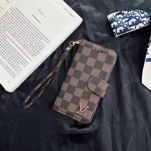 Luxury leather card case phone case for iphone
