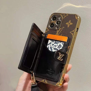 Retro Coin purse leather phone case