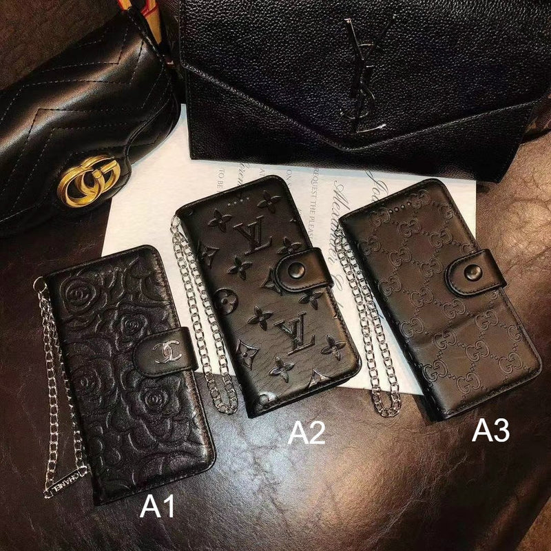 Leather card case wallet phone case