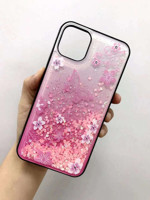 Butterfly Quicksand Phone Case