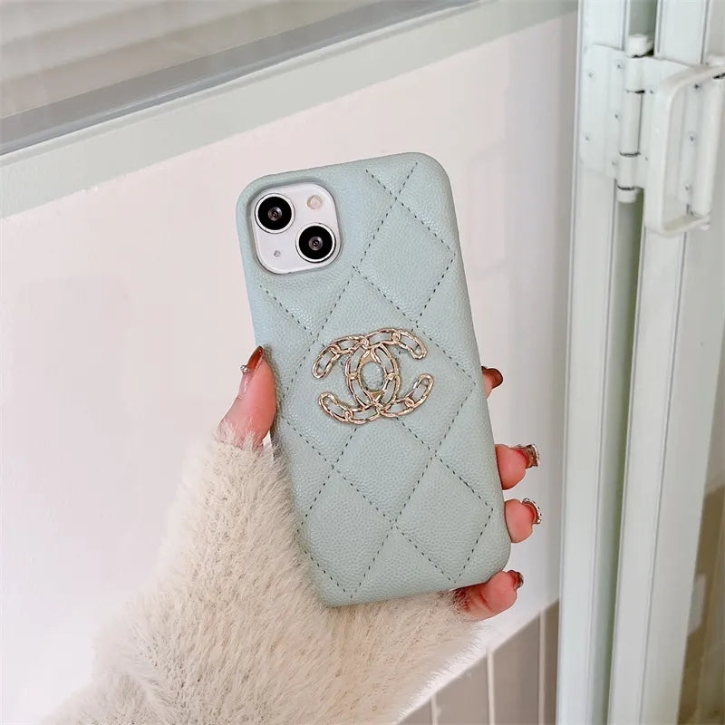 Luxury soft leather phone case for iphone